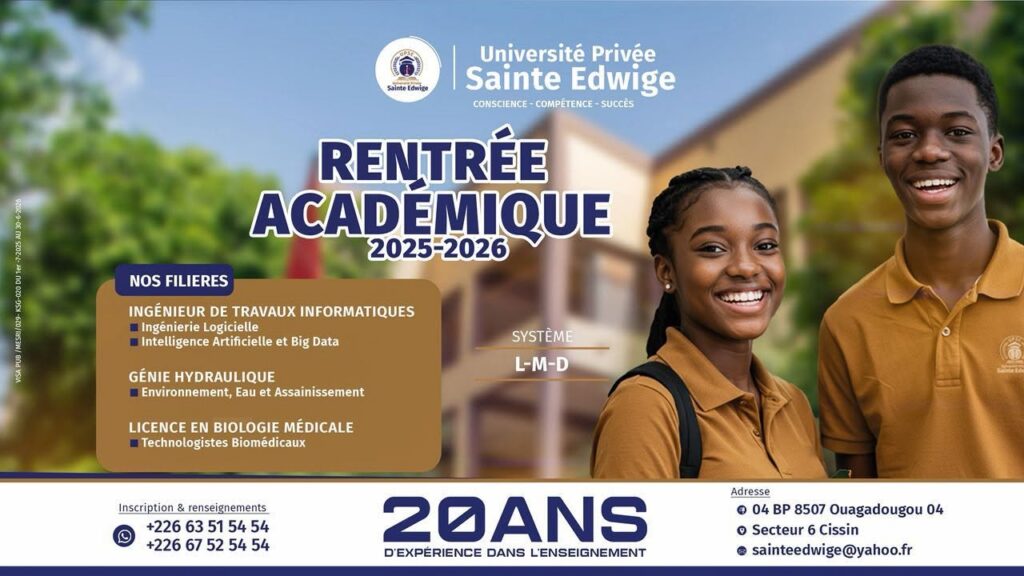 Les inscriptions et réinscriptions se poursuivent à l'Université Sainte Edwige.
